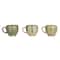 Hello Honey® 12oz. Green & Blue Geometric Stoneware Mug Set